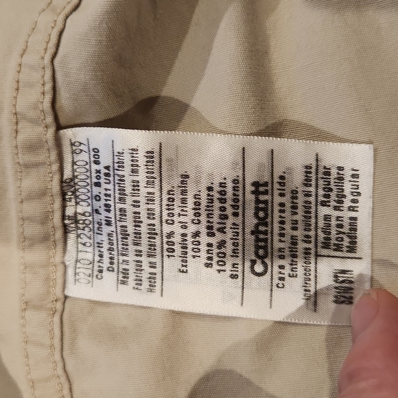 Carhartt Workwear Cream Button-Up Shirt - Picture 7 of 8